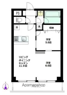 ハイホーム本陣【2階】の間取り