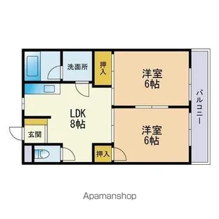 高木ハイツ【305号室】の間取り