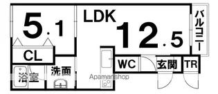 GRANO(グラーノ)【103号室】の間取り