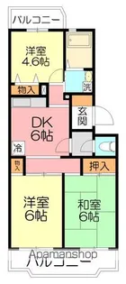 クレサンテーム【2階】の間取り