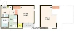 クレスト千早【2階】の間取り
