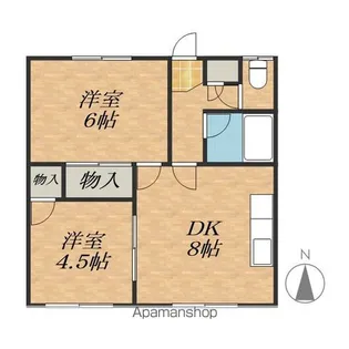 倉野マンションA【1階】の間取り