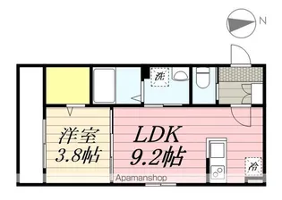 メゾン・ド・PLUM新松戸【1階】の間取り