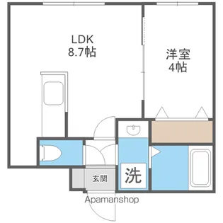 MARRIOTT F ビレッジ【401号室】の間取り