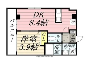 アウル【3階】の間取り
