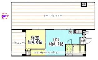 中野第三コーポ【5階】の間取り
