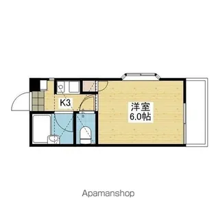 アップルハウス内浜【201.号室】の間取り