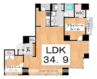 SHUNKI上本町【6階】の間取り