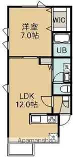 PETIT BONHEUR(プチボヌール)【2階】の間取り