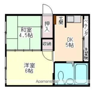 グリーンハイツ【4-3CP号室】の間取り
