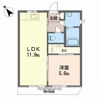 ディアス土居田 C棟【1階】の間取り