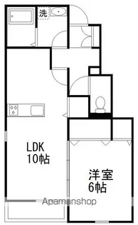 アットリラ緑が丘B【1階】の間取り