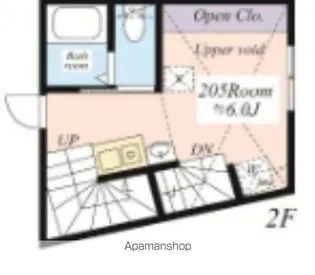 シャンカル豊島園【2階】の間取り