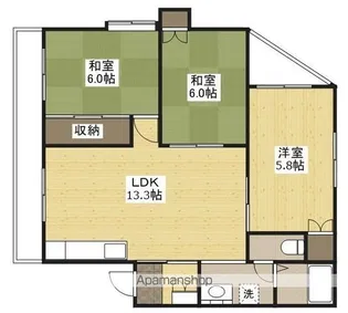 CASA&N古江西町【3階】の間取り