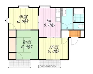 レジデンス山越A棟【201号室】の間取り