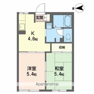 ディアス田園I【1階】の間取り