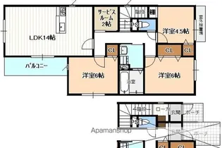 ブリーゼ円明【2号室】の間取り