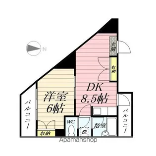 アクセスマスダ【5階】の間取り