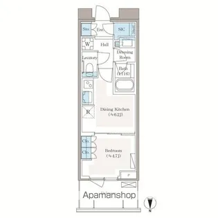 パークシティ中野 ザ タワー エアーズ【19階】の間取り