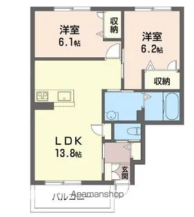 フォルビート【205号室号室】の間取り