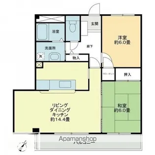 フォブールQUA【3階】の間取り