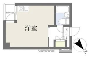 チャタムハウス【208号室】の間取り