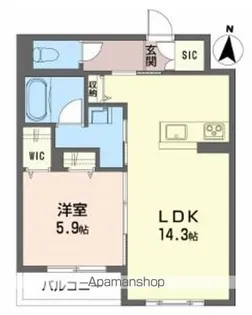 ベレオ高そね【3階】の間取り