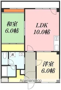 パレス柏木【106号室】の間取り