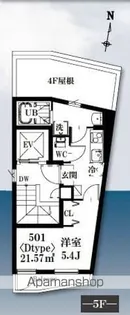 シャッツクヴェレ梅里【5F号室】の間取り