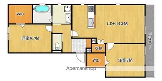 フォレスト中百舌鳥【101号室】の間取り