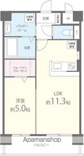 パインローズ福岡東【8階】の間取り