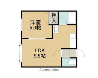 ロイヤルハイツ【206号室】の間取り