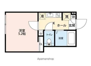 グランクオール野方フロント【3階】の間取り