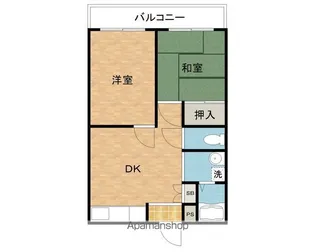 岸田マンション【205号室】の間取り