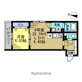 RUTILE吉川美南【3階】の間取り
