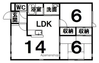リッチ・ハーヴェスト【2階】の間取り