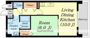 エムハイツ【208号室】の間取り