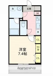 LEVICIA BLDG.Ⅲ【3階】の間取り