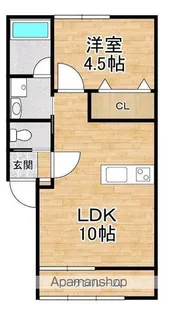 ベネディエーレⅡ【202号室】の間取り