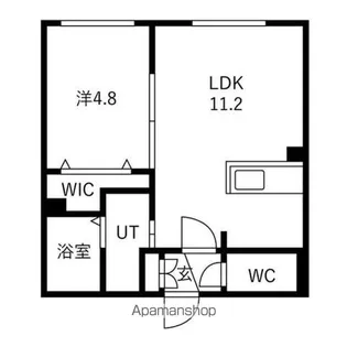 ALIVIS菊水【4階】の間取り