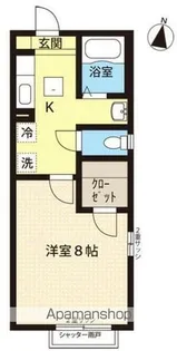 1Kの間取り画像