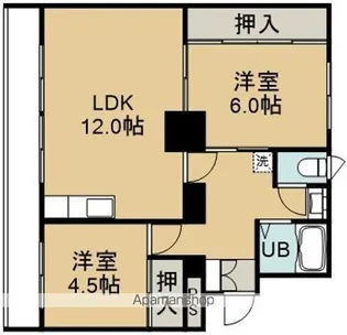 フローラ弐番館(フローラニバンカン)【3階】の間取り