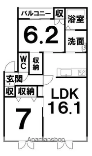 ROTHTLE(ロストル)【2階】の間取り