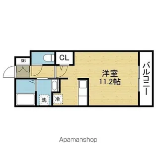 グローフラール【401号室】の間取り
