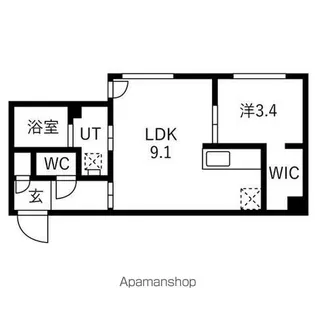 PROUD 3・4(プラウド 3・4)【3階】の間取り