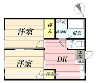 金井ハイツ【1階】の間取り