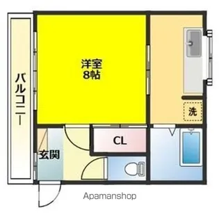 メゾン・ド・ラ・ナヴェット中央通【2階】の間取り