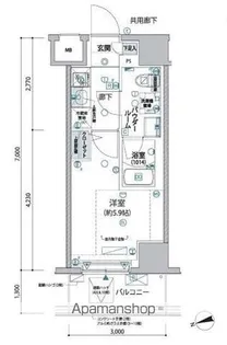 ヴァローレ松戸フィーロ【8階】の間取り