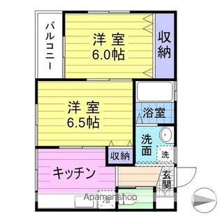 ライフパレット【205号室】の間取り