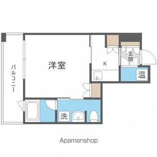 ラフィネタワー札幌南3条【7階】の間取り